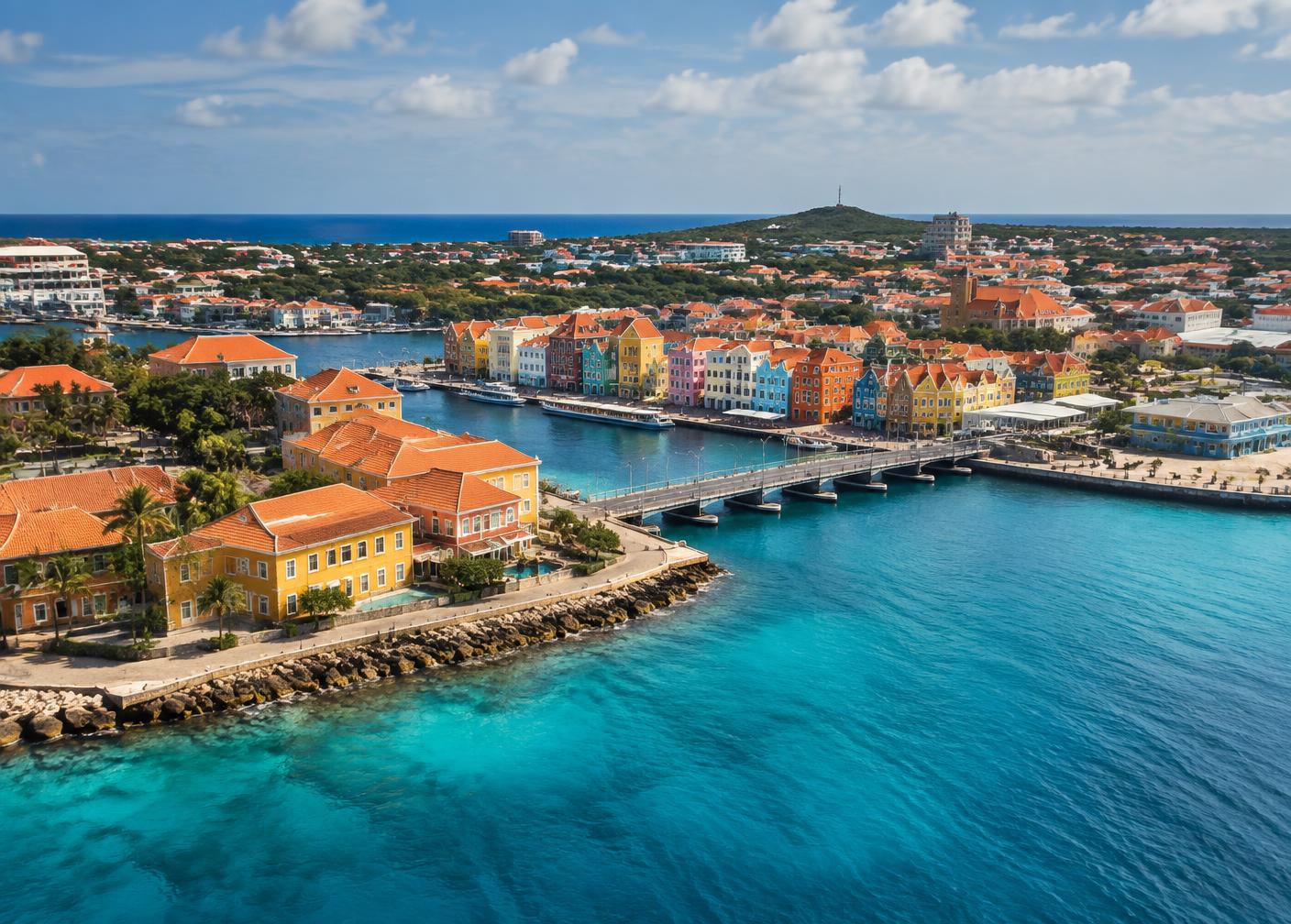 Willemstad and the Curaçao coastline